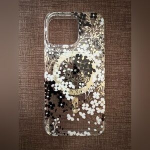 iPhone 15 Pro Max Kate Spade Floral Clear Phone Case